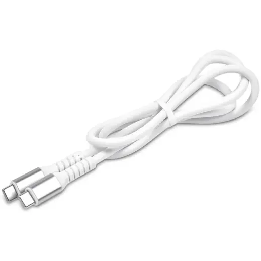 Altitude Mable Fast Charge Type-C to Type-C Charging Cable in Pouch Solid White Cable